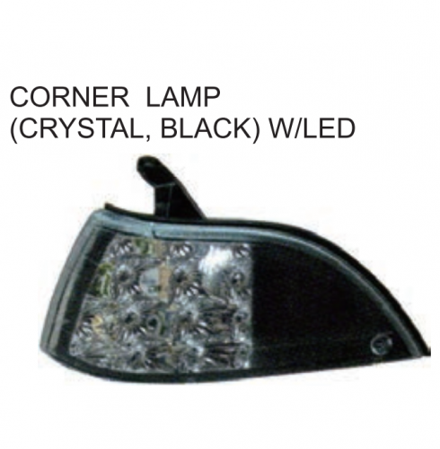 Toyota Corolla EE90 AE92 1988-1991 Black Corner Lamp  Crystal