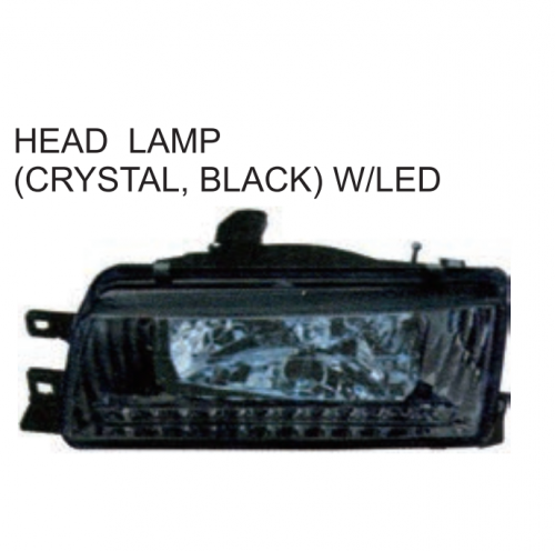 Toyota Corolla EE90 AE92 1988-1991 Black Head lamp  Crystal Led