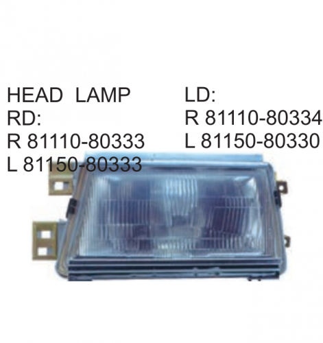 Corolla KE73 KE76 1983 Head lamp