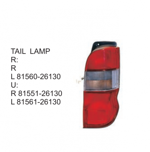 Toyota Hiace Granvia 1997 Tail lamp 81560-26130 81551-26130 81561-26130