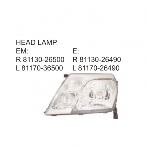 Toyota Hiace Granvia 2000 Head lamp 81170-36500  81130-26500 81130-26490 81170-26490