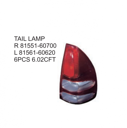 Toyota Land Cruiser FJ120 Prado 2003-2004 Tail lamp 81551-60700 81561-60620
