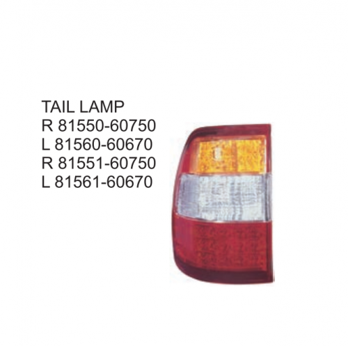 Toyota Land Cruiser FJ100 2005 Tail lamp 81550-60750 81560-60670 81551-60750 81561-60670
