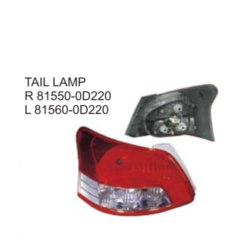 Toyota VIOS 2007 Tail lamp 81550-0D220 81560-0D220