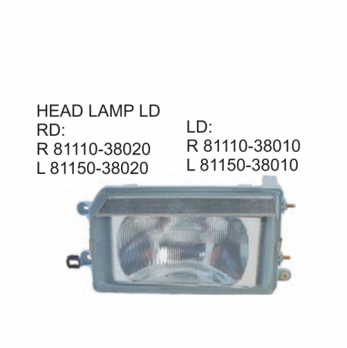 Toyota KIJANG ZACE 1992 Head lamp 81110-38020 81150-38020 81110-38010 81150-38010