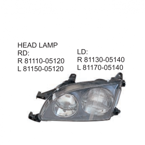 Toyota AVENSIS 1998-2002 Head lamp 81110-05120 81150-05120 81130-05140 81170-05140