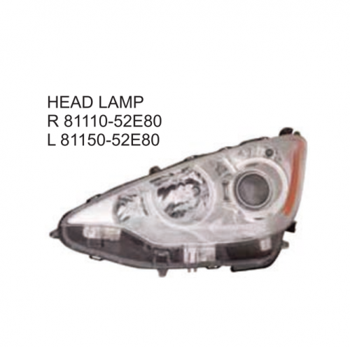 Toyota PRIUS-C 2012 Head lamp 81110-52E80 81150-52E80