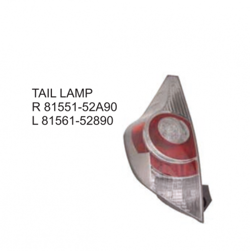 Toyota PRIUS-C 2012 Tail lamp 81551-52A90 81561-52890