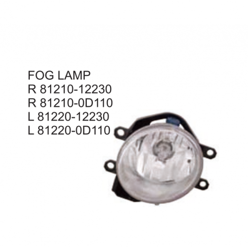 Toyota PRIUS-C 2012 Fog lamp 81210-12230 81210-0D110 81220-12230 81220-0D110