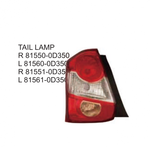 Toyota ETIOS 2011 Tail lamp 81550-0D350 81560-0D350 81551-0D350 81561-0D350